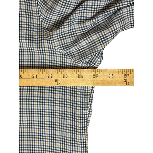 HUGO BOSS Modern Essentials Button Down Shirt Men's XL Reg Fit Blue White Check - Picture 8 of 11